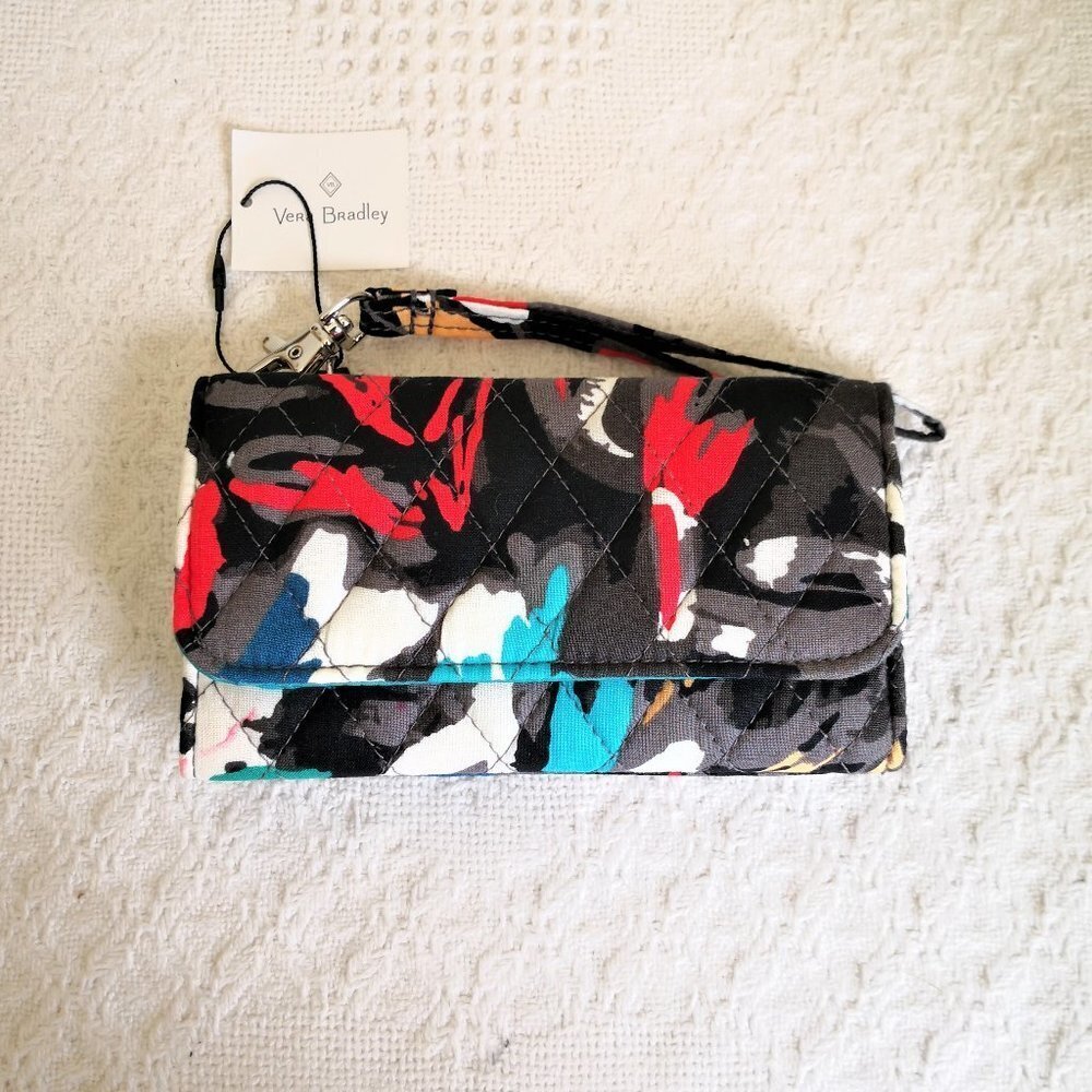Vera Bradley Smartphone Wristlet Wallet-Splash‎ Floral